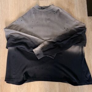 MNML Black and Gray Ribbed Shirt